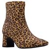CLARKS WOMENS ZIP ANKLE BOOT - LEOPARD ANIMAL PRINT